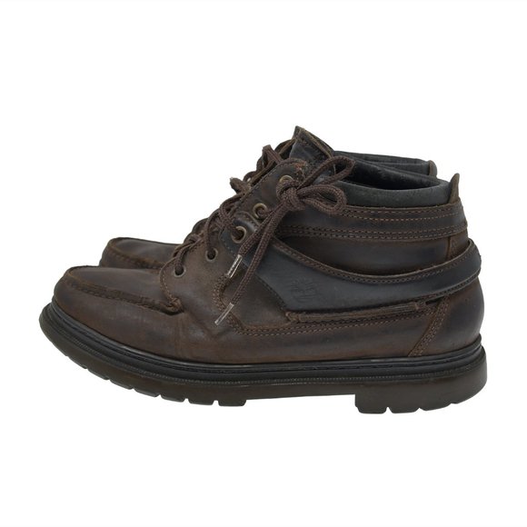 *Vtg TIMBERLAND Sz 9M Brown Leather Lace Up Boots main image 4